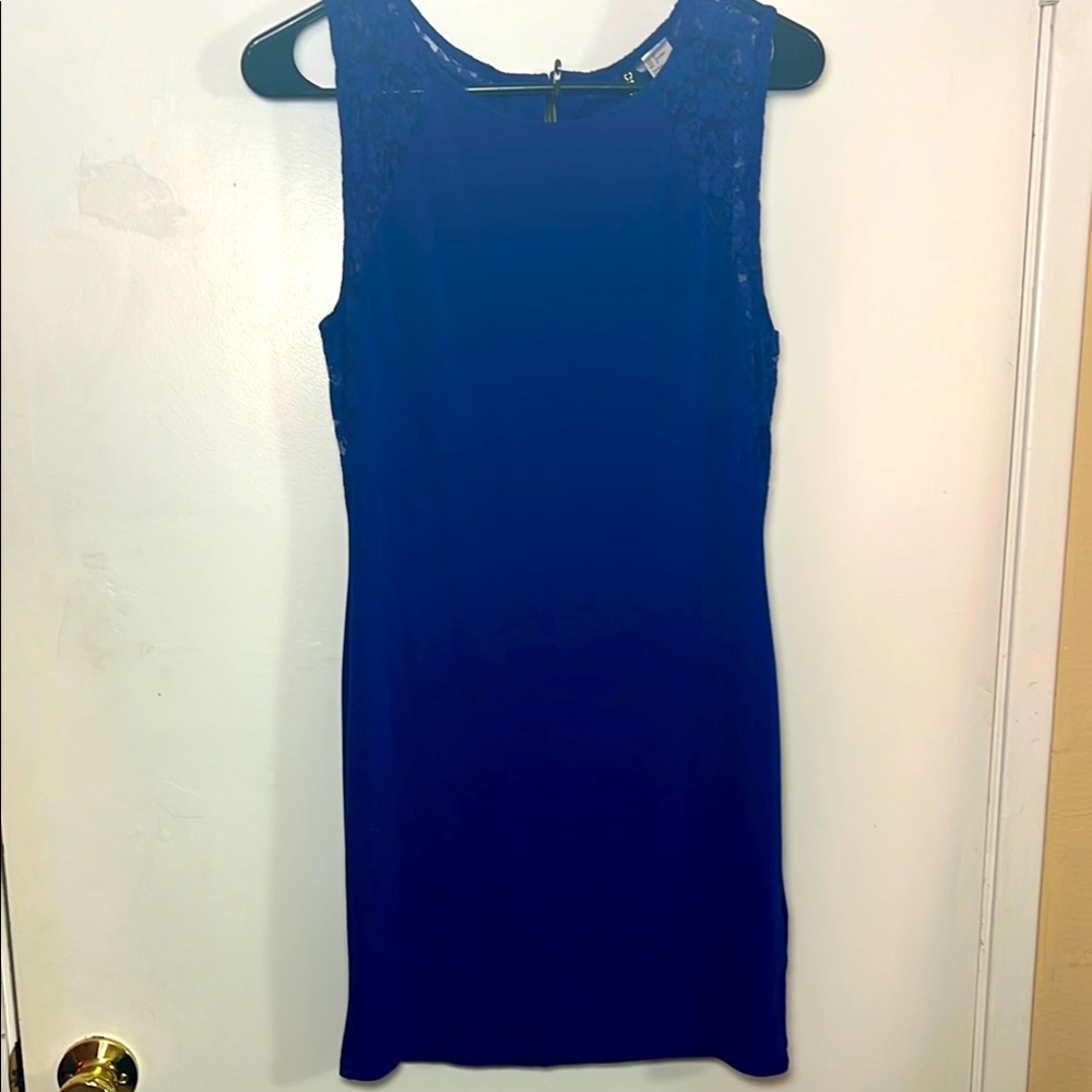 H&M Royal Blue Lace Mini Dress